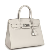 Hermes Birkin Sellier 30 Gris Pale Epsom Palladium Hardware