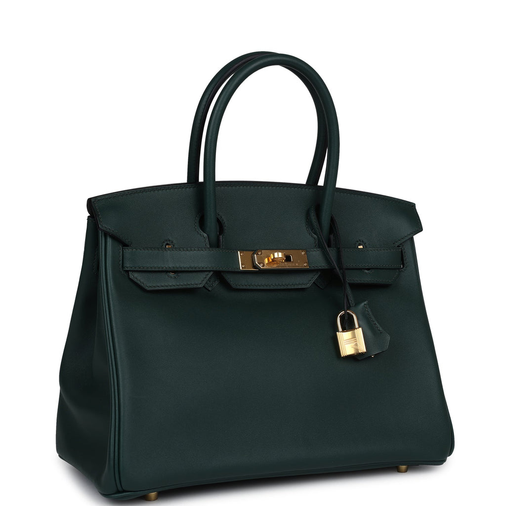 Hermes Birkin Bag Dark Green Maya Large Palmellato Handbag Dark