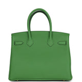 Hermes Birkin 30 Vert Yucca Togo Gold Hardware