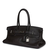 Pre-owned Hermes Shoulder Birkin 42 JPG Chocolate Clemence Palladium Hardware