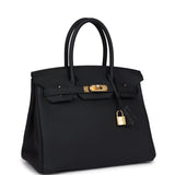 Hermes Birkin 30 Black Togo Gold Hardware