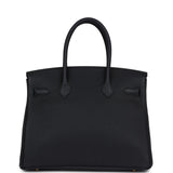 Hermes Birkin 30 Black Togo Gold Hardware