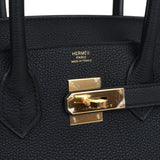 Hermes Birkin 30 Black Togo Gold Hardware