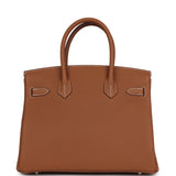 Hermes Birkin 30 Gold Togo Palladium Hardware