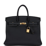 Hermes Birkin 25 Black Togo Gold Hardware