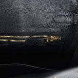 Hermes Birkin 25 Black Togo Gold Hardware