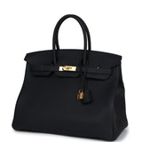 Hermes Birkin 35 Black Togo Gold Hardware