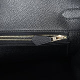 Hermes Birkin 35 Black Togo Gold Hardware