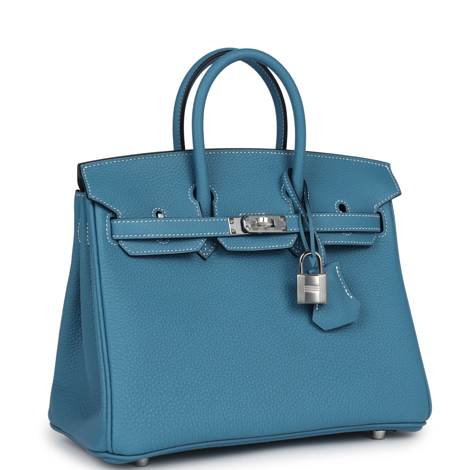 Hermes Birkin 25 Blue Jean Togo Palladium Hardware – Madison Avenue Couture