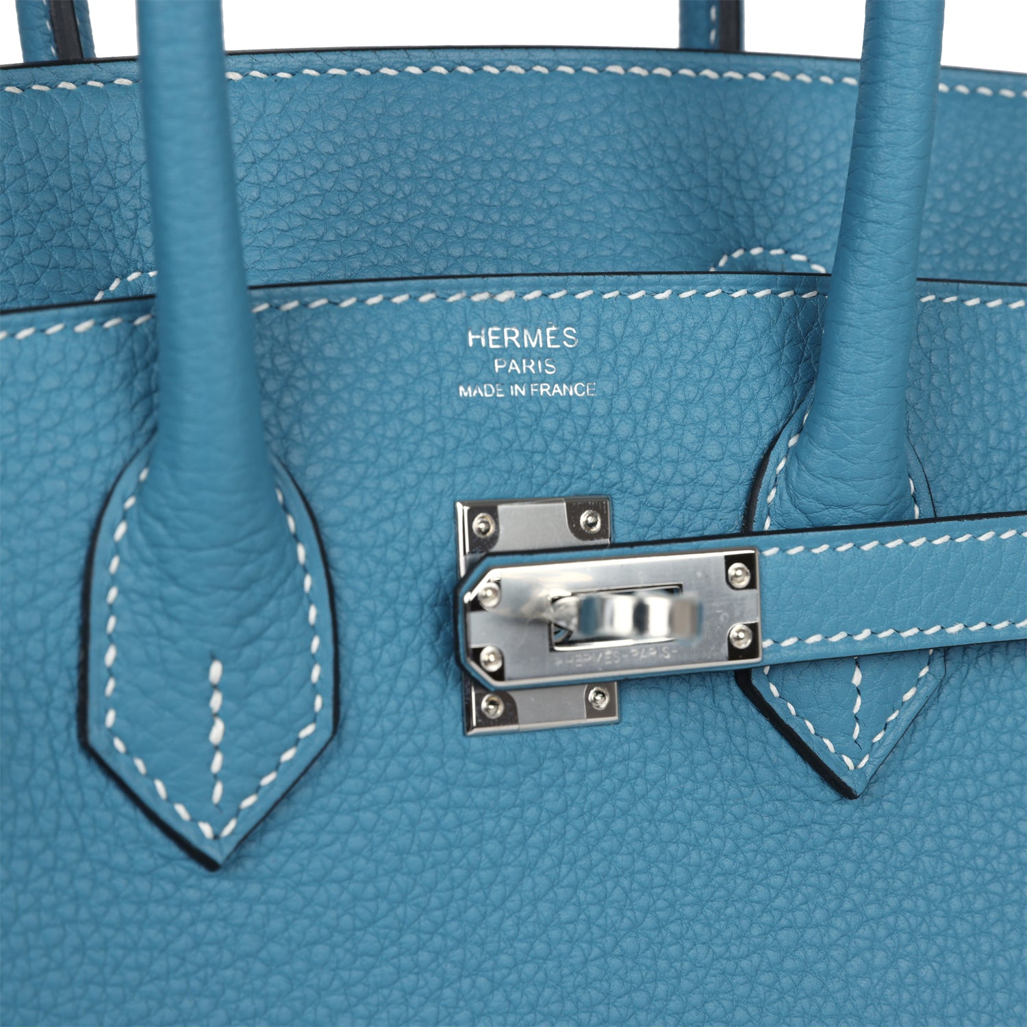 Hermes Birkin 25 Blue Jean Togo Palladium Hardware – Madison Avenue Couture