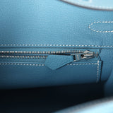 Hermes Birkin 25 Blue Jean Togo Palladium Hardware