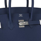 Hermes Birkin 35 Bleu Navy Togo Palladium Hardware