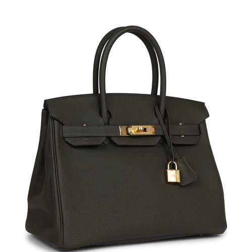 Hermes Birkin 30 Vert de Gris Togo Gold Hardware