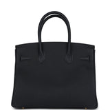 Hermes Birkin 30 Black Togo Gold Hardware