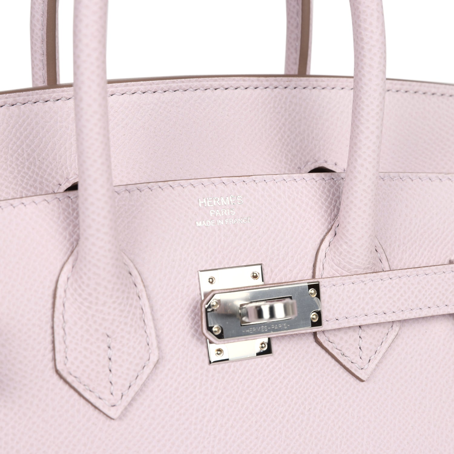 Hermes Birkin Sellier 25 Mauve Pale Epsom Palladium Hardware