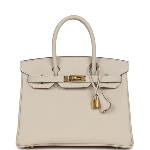 Hermes Birkin 30 Craie Epsom Gold Hardware