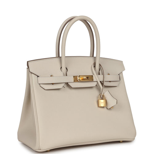 Hermes Birkin 30 Craie Epsom Gold Hardware