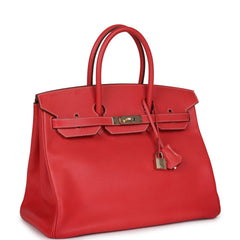 Pre-owned Hermes Birkin 35 Rose Jaipur Candy Epsom Permabrass Hardware