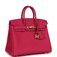 Hermes Special Order (HSS) Birkin 25 Rose Mexico Verso Togo Gold Hardware