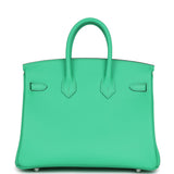 Hermes Birkin 25 Vert Comics Swift Palladium Hardware