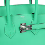 Hermes Birkin 25 Vert Comics Swift Palladium Hardware