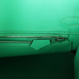 Hermes Birkin 25 Vert Comics Swift Palladium Hardware