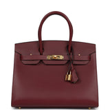 Hermes Birkin Sellier 30 Rouge H Madame Gold Hardware