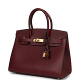 Hermes Birkin Sellier 30 Rouge H Madame Gold Hardware