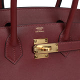 Hermes Birkin Sellier 30 Rouge H Madame Gold Hardware