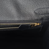 Hermes Birkin 30 Black Box Gold Hardware