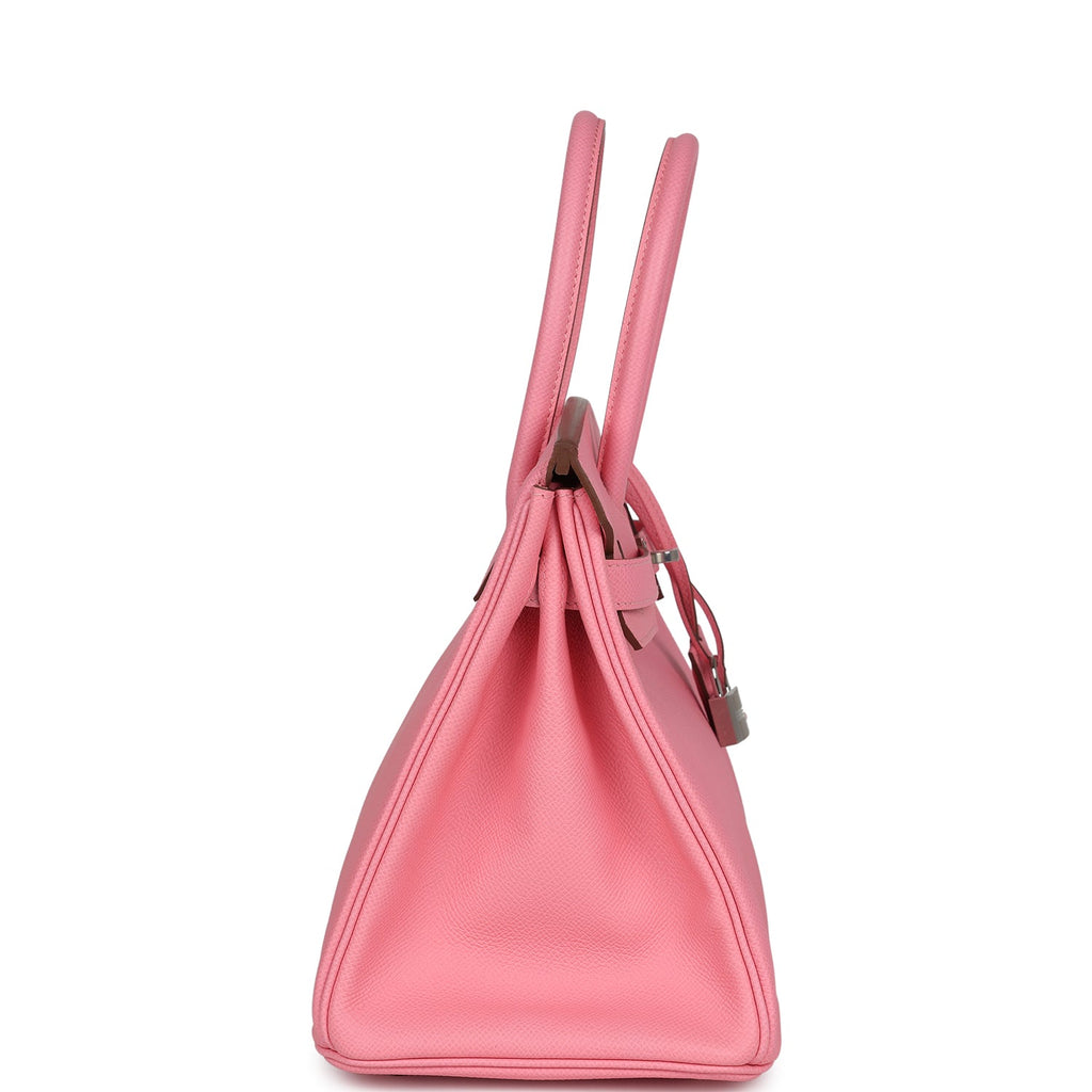 Hermes Birkin 30 Rose Confetti Epsom Palladium Hardware