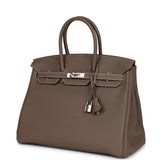 Hermes Birkin 35 Etoupe Togo Palladium Hardware