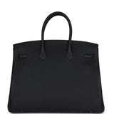 Hermes Birkin 35 Black Togo Gold Hardware