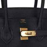 Hermes Birkin 35 Black Togo Gold Hardware