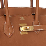 Hermes Birkin 30 Gold Togo Gold Hardware