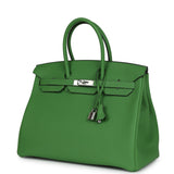 Hermes Birkin 35 Vert Yucca Togo Palladium Hardware