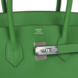 Hermes Birkin 35 Vert Yucca Togo Palladium Hardware