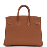 Hermes Birkin 25 Gold Togo Gold Hardware