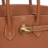 Hermes Birkin 25 Gold Togo Gold Hardware