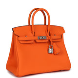 Hermes Birkin 25 Orange Minium Togo Palladium Hardware