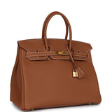 Hermes Special Order (HSS) Birkin 35 Gold Togo Gold Hardware