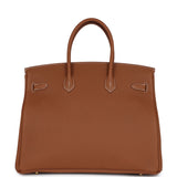 Hermes Special Order (HSS) Birkin 35 Gold Togo Gold Hardware