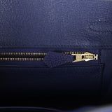 Hermes Birkin 25 Bleu Encre Togo Gold Hardware