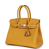 Hermes Birkin 30 Jaune Ambre Togo Palladium Hardware