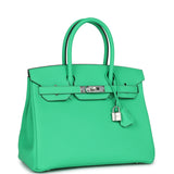 Hermes Birkin 30 Vert Comics Togo Palladium Hardware