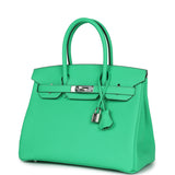 Hermes Birkin 30 Vert Comics Togo Palladium Hardware