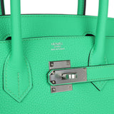 Hermes Birkin 30 Vert Comics Togo Palladium Hardware