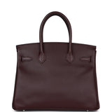 Hermes Birkin 30 Bordeaux Epsom Palladium Hardware