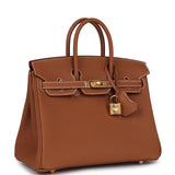 Hermes Birkin 25 Gold Togo Gold Hardware