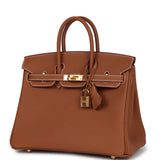 Hermes Birkin 25 Gold Togo Gold Hardware